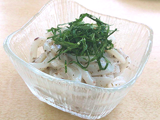 いかそうめん　しそうめ和え